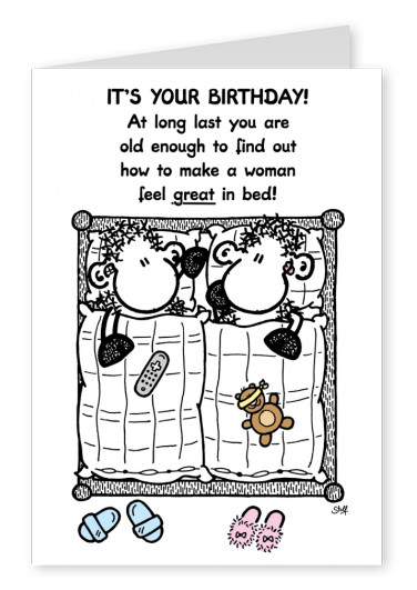 Sheepworld making a Woman Feel Great in Bed. Happy Birthday!