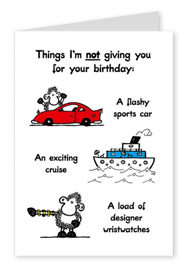 Sheepworld not your Birthday Gifts