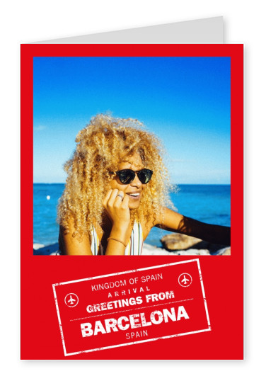grafisk pass röda Barcelona