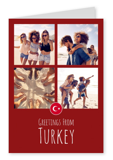 grafisk Turkiet röd