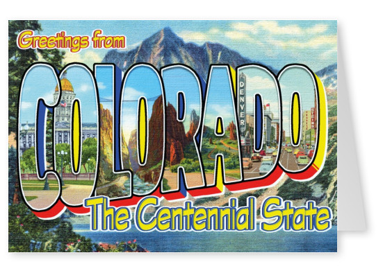 colorado-skicka-vintage-hälsning-kreditkort-online