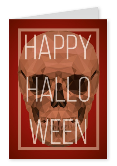 Skull with Happy halloween