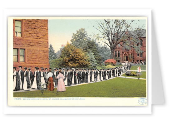 South Hadley, Massachusetts, marching to the chapel, Mt. Holyoke College