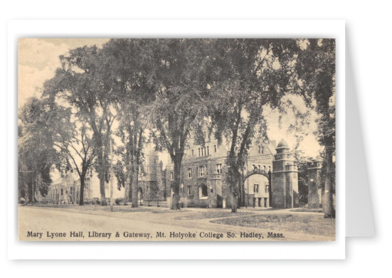 South Hadley, Massachusetts, Mary Lyone Hall, Library and gate, Mount Holyoke College