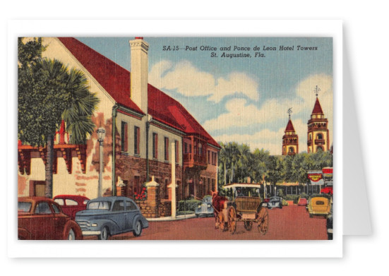 St. Augustine, Florida, Post Office and Ponce de Leon Hotel Towers