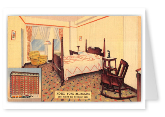 St. Louis, Missouri, Hotel York bedrooms