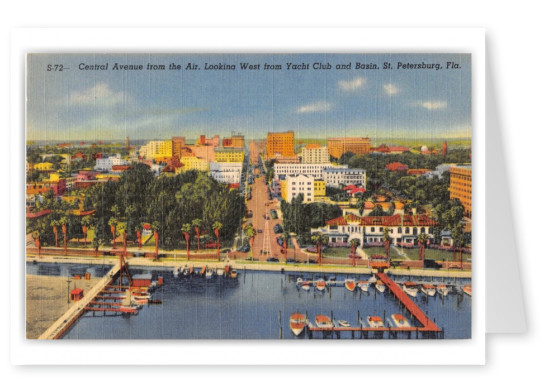 St. Petersburg, Florida, Central Avenue from the air