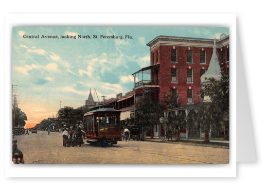 St Petersburg Florida Central Avenue Looking North