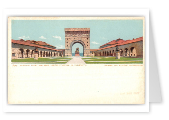 Stanford, California, Memorial Court and Arch, Leland Stanford Jr. University