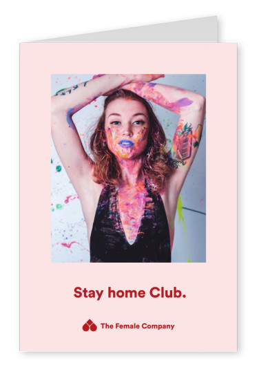 LA COMPAGNIA FEMMINILE cartolina di Stare a casa per Club