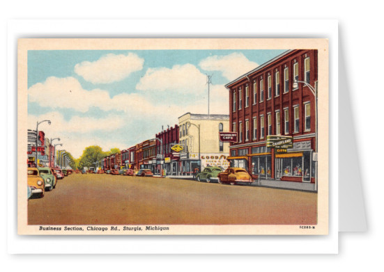 Sturgis, Michigan, Chicago Road business section