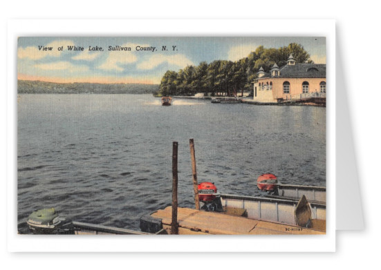 Sullivan County, New York, view of White Lake