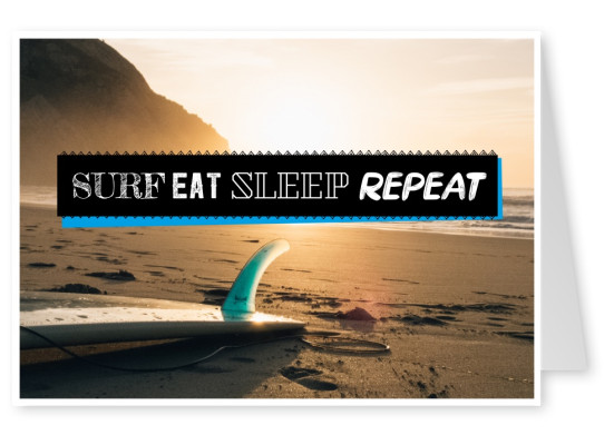 foto citazione Surf Mangiare Dormire Ripetere