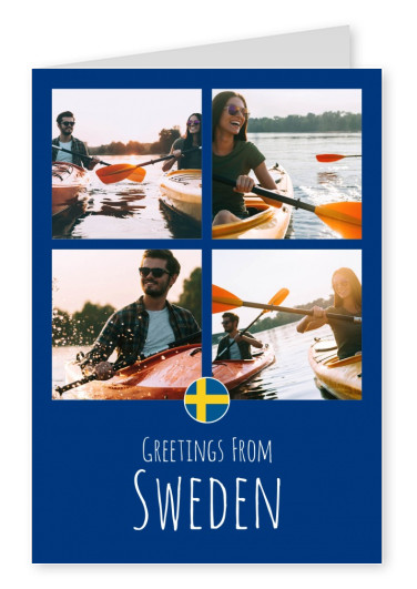 postcard Greetings from Sweden