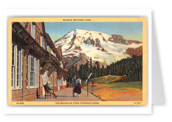 Tacoma Washington, Rainier Mountain from Paradise Lodge