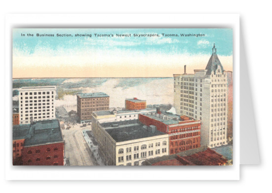 Tacoma, Washington, skyscrapers and business section