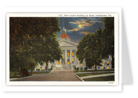 Tallahassee, Florida, State Capitol at night