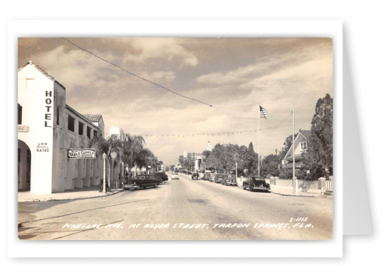 Tarpon Springs Florida Pinellas Avenue at Boyer Street