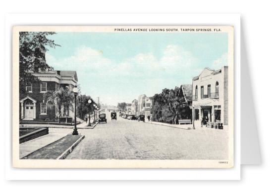 Tarpon Springs Florida Pinellas Avenue Looking South