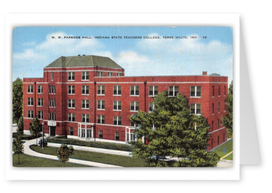 Terre haute, Indian, WW Parsons Hall, Indiana State Teachers College