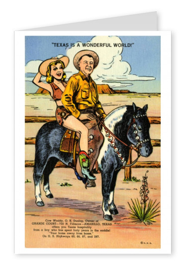 Curt Teich Postal Colección de Archivos de Texas es un mundo maravilloso