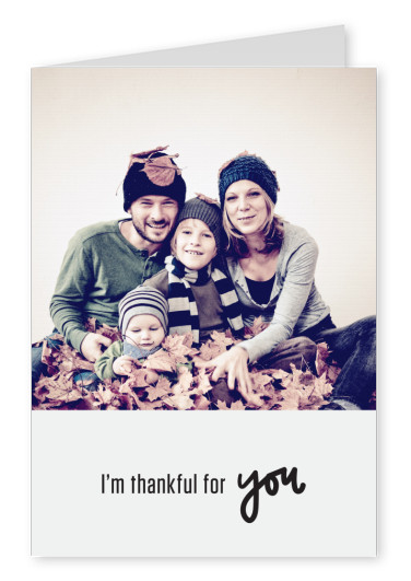 Thankful for you. Black text on light background.