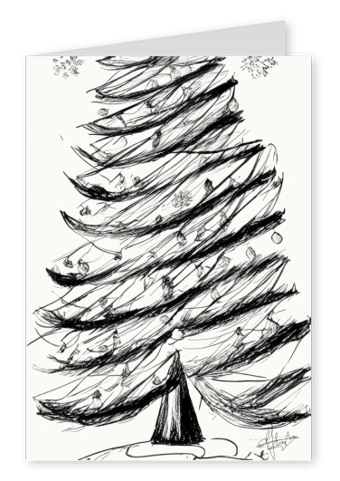 Desenho da árvore de Natal
