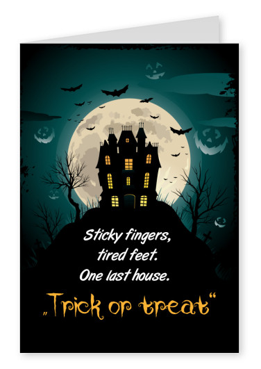 greeting card Trick or treat