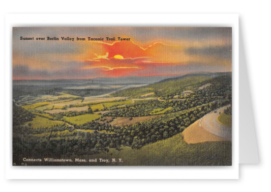 Troy New York Berlin Valley Sunset from Taconic Trail Tower