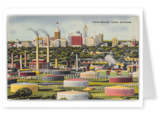 Tulsa Oklahoma Tulsa Skyline Birds Eye View