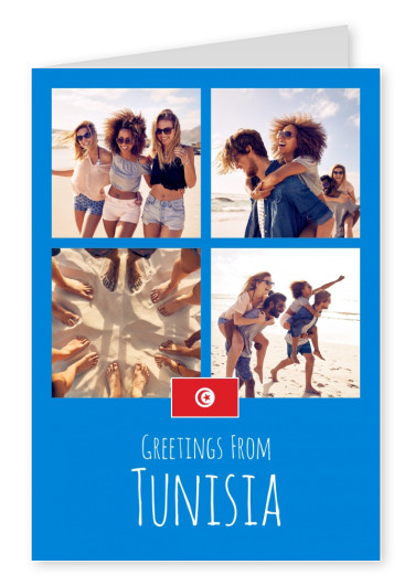 gratulationskort Hälsningar från Tunisien