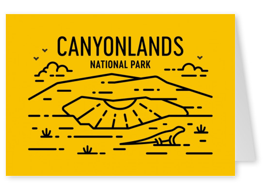 Il Parco Nazionale Di Canyonlands Grafica