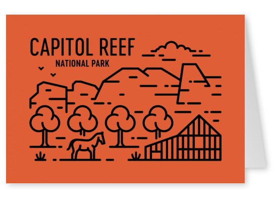 El Parque Nacional Capitol Reef Gráfico