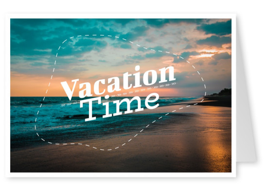 cartolina citazione tempo di Vacanza