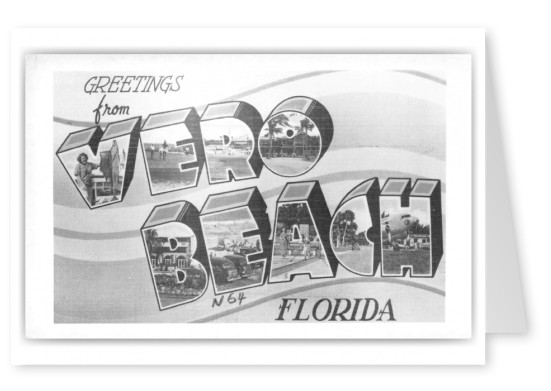 Vero Beach Florida Large Letter Greetings