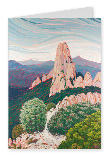 schilderij Tatjana Buisson Dentelles de Montmirail