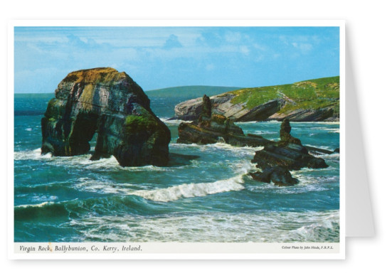 De John Hinde Archief foto Maagd Rock, Ballybunion, Co. Kerry, Ierland