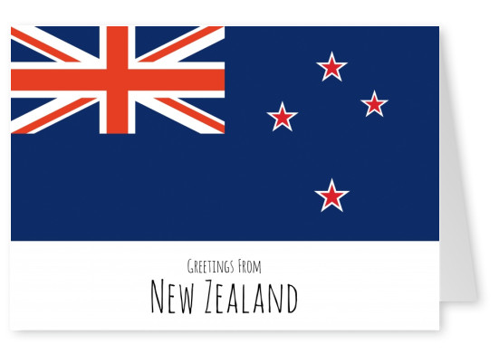grafische vlag van Nieuw Zeeland