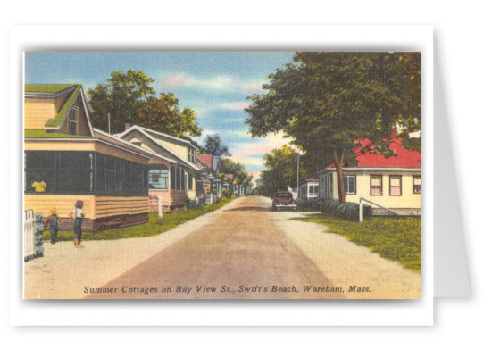 Wareham, Massachusetts, summer cottages on Bay View Street