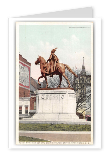 Washington DC Brigadier General Casinini Pulaski Statue