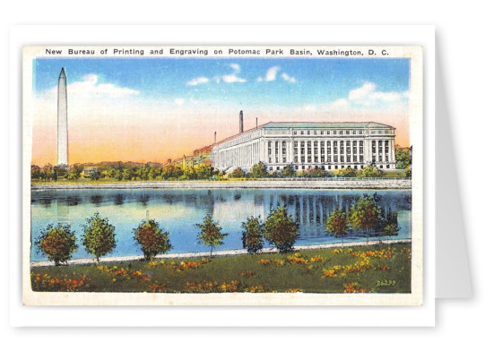Washington DC, Bureau of Printing and Engraving, Potomac Park Basin
