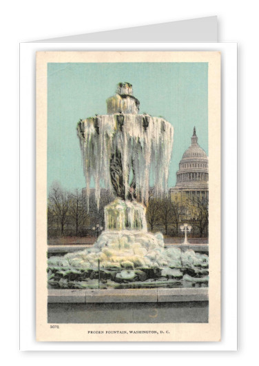 Washington DC Frozen Fountain