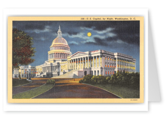 Washington, D.C., U.S. Capitol at night
