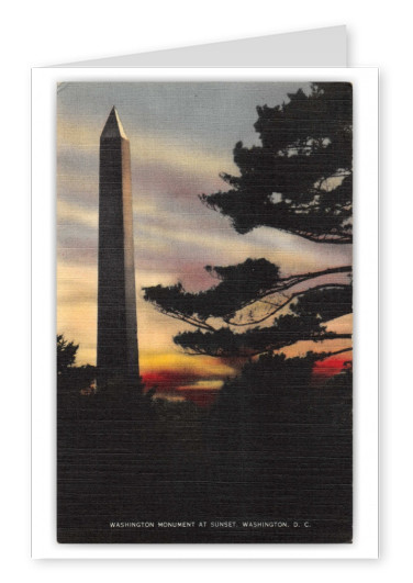 Washington, D.C., Washington Monument at sunset