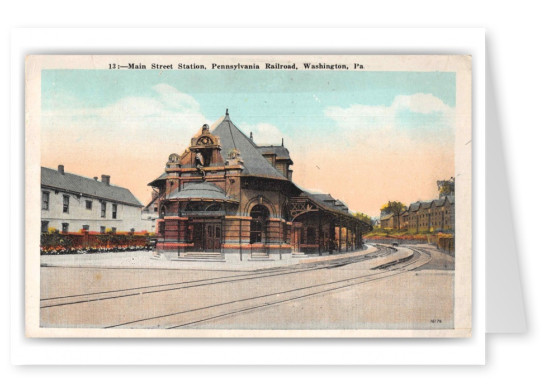 Washington Pennsylvania Railroad Main Street Station