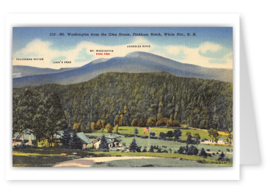 White Mountains, New Hampshire, Mt. Washington from Glen House
