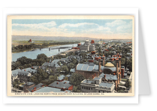 Wilkes-Barre, Pennsylvania, north from Miners Bank building