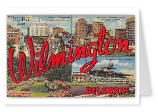 Wilmington Delaware Large Letter Greetings