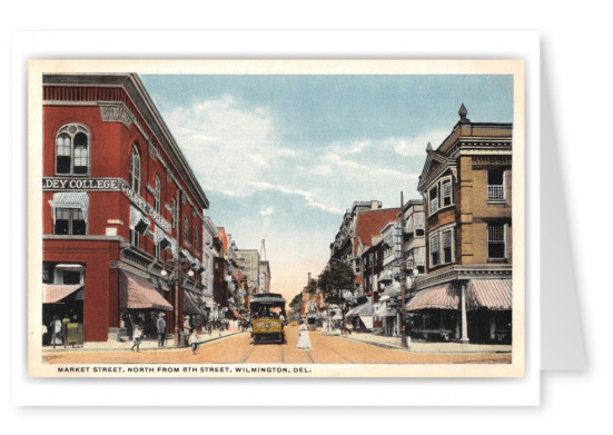 Wilmington Delaware Market Street North from 8th Street