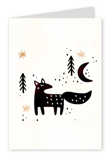 Kubistika Little winter fox